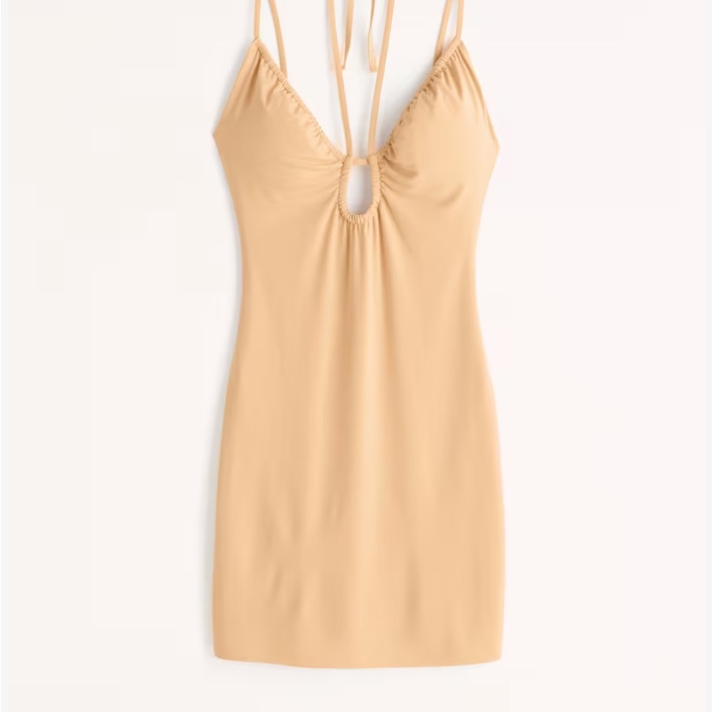 Abercrombie Stretchy Mini Dress Keyhole Top